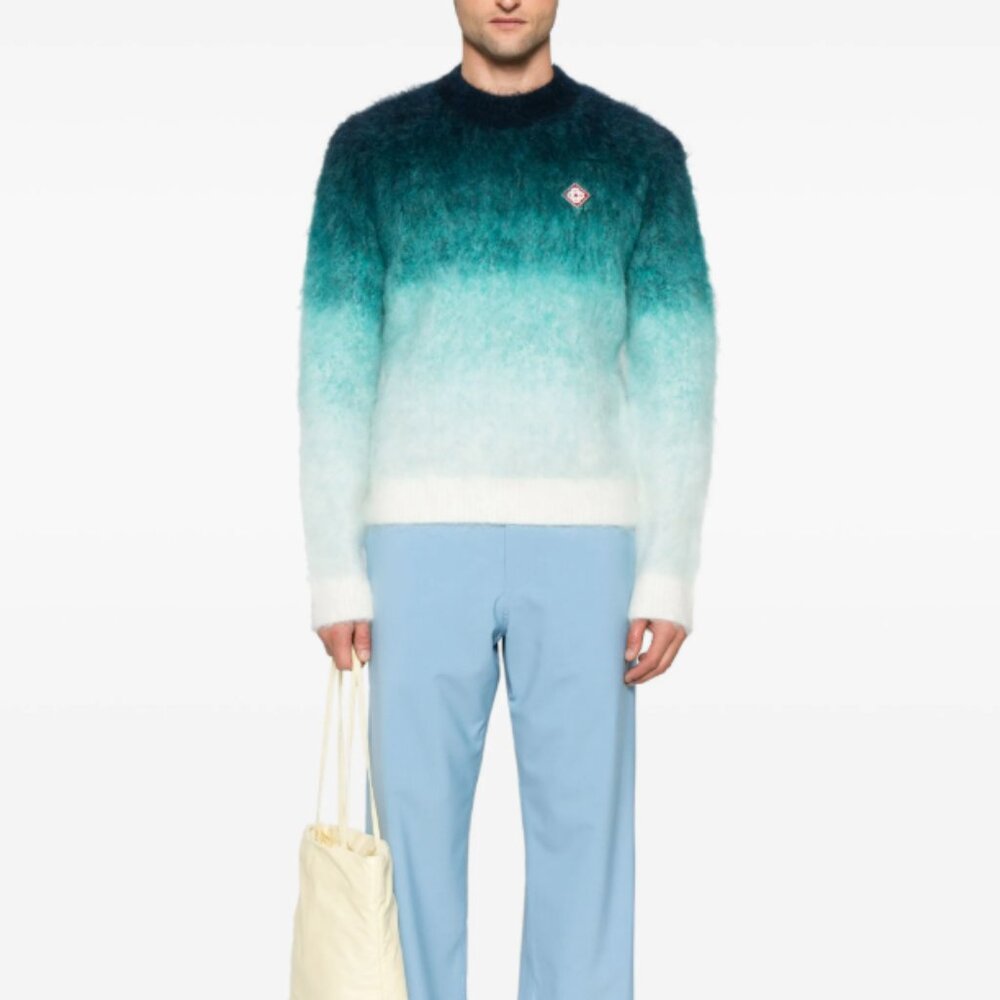 BNWT AW24 CASABLANCA GRADIENT MOHAIR SWEATER M & L